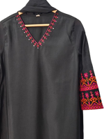 Navratri special pretty black embroidered suit set