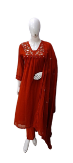 Pretty mul cotton real mirror suit set