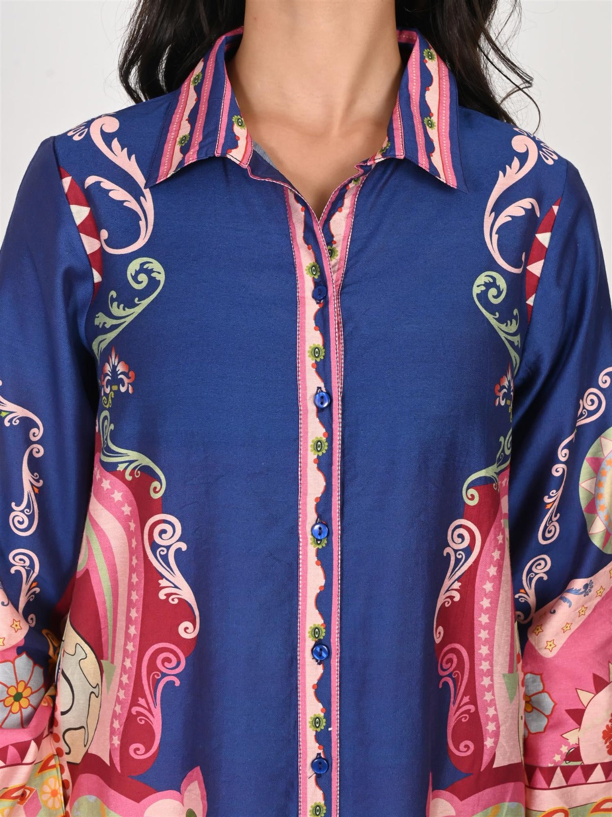 Smart n pretty viscose Chanderi one piece