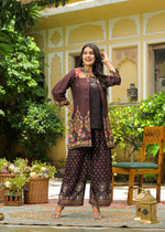 Russian silk jacket co ord set