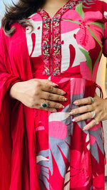 Pure cotton Anarkali full suit set