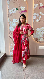 Pure cotton Anarkali full suit set