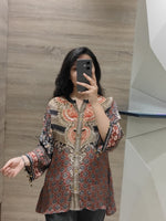 Pure crepe Ajrakh co ord set