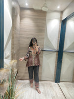 Pure crepe Ajrakh co ord set