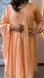 Double layer Mul Chanderi suit set