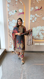 Wow designer Russian silk suit set