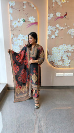 Wow designer Russian silk suit set