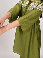 Viscose Chanderi silk embroidered suit set