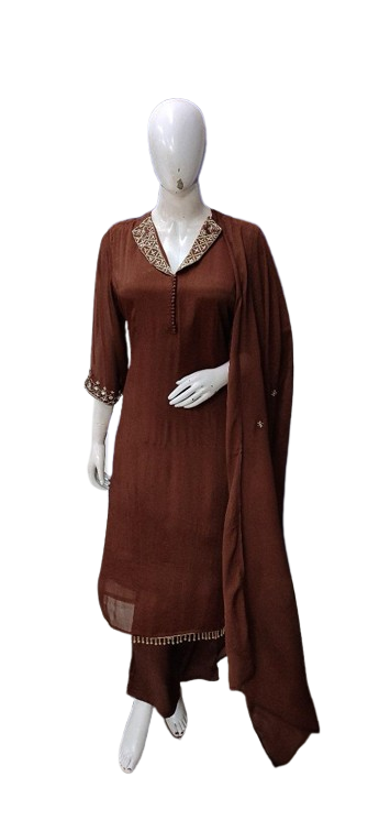 Pure chinon designer suit set