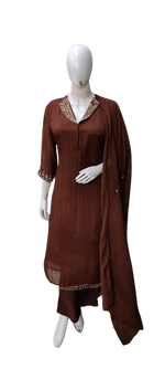 Pure chinon designer suit set