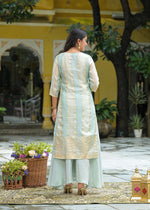 Royal Banarasi suit in blue