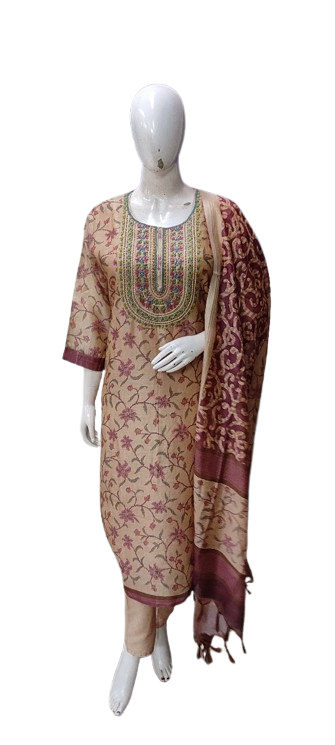 Pretty lining Kalamkari suit set