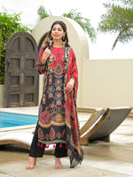 Pure crepe lining suit set