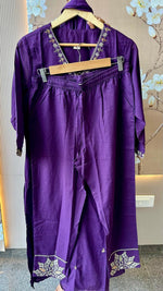 Pure cotton Zari detailing siliy cotton suit set