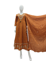 Pure Mul cotton Zari embroidery full suit set