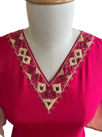 Pretty ombré silk suit paired with Patola dupatta