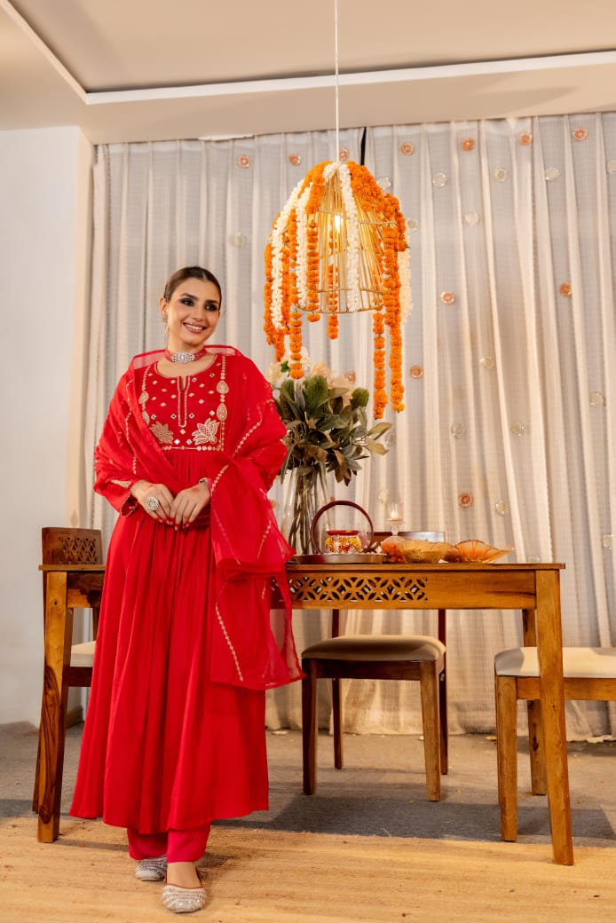 Wow Russian silk full suit set