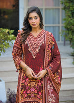 Wow pure crepe designer suit set