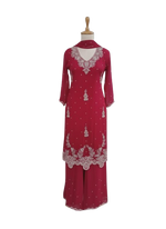 Premium chinon with heavy handwork suit set