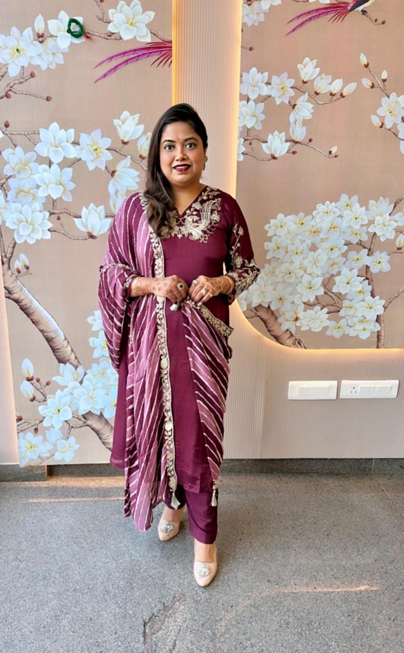 Pure chinon premium handwork suit set