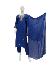 Pure dola will hand work suit set in blue