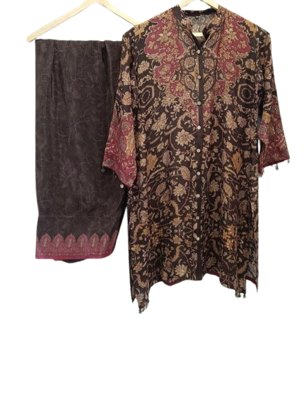 Ajrakh pure crepe farsi salwar co ord