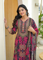 Designer pure crepe suit set