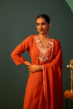Pretty soft Chanderi lining real mirror suit set