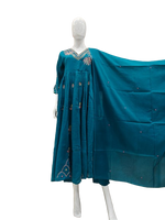 Fully embroidered mul cotton Anarkali