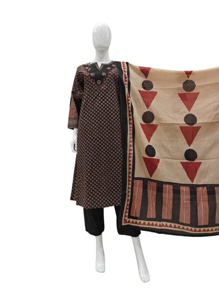 Smartest ajrakh cotton suit set