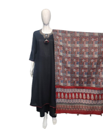 Heavy rayon with kalamkari dupatta