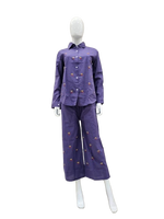 Smart embroidered cotton co ord