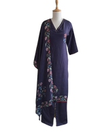 Gorgeous Kalamkari Russian silk full suit set