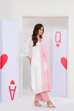 Designer premium cotton lining kurta pant in pink