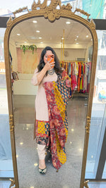 Pure cotton applique work suit set Full suit