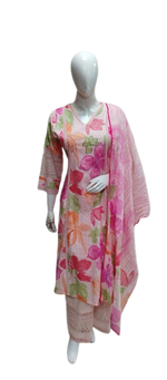 Super pretty shifli floral pink full suit set