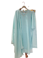 Bestselling in pure cotton suit set in blue