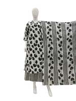 Tulip cotton suit set in black n white