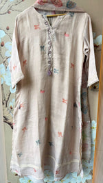 Super pretty jute cotton Mul lining highlighted pocket suit set