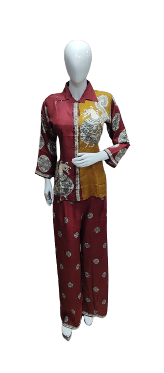 Mul silk Kalamkari co ord set