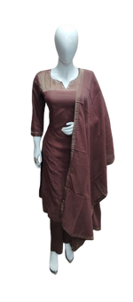 Soft silk tissue panel suit set