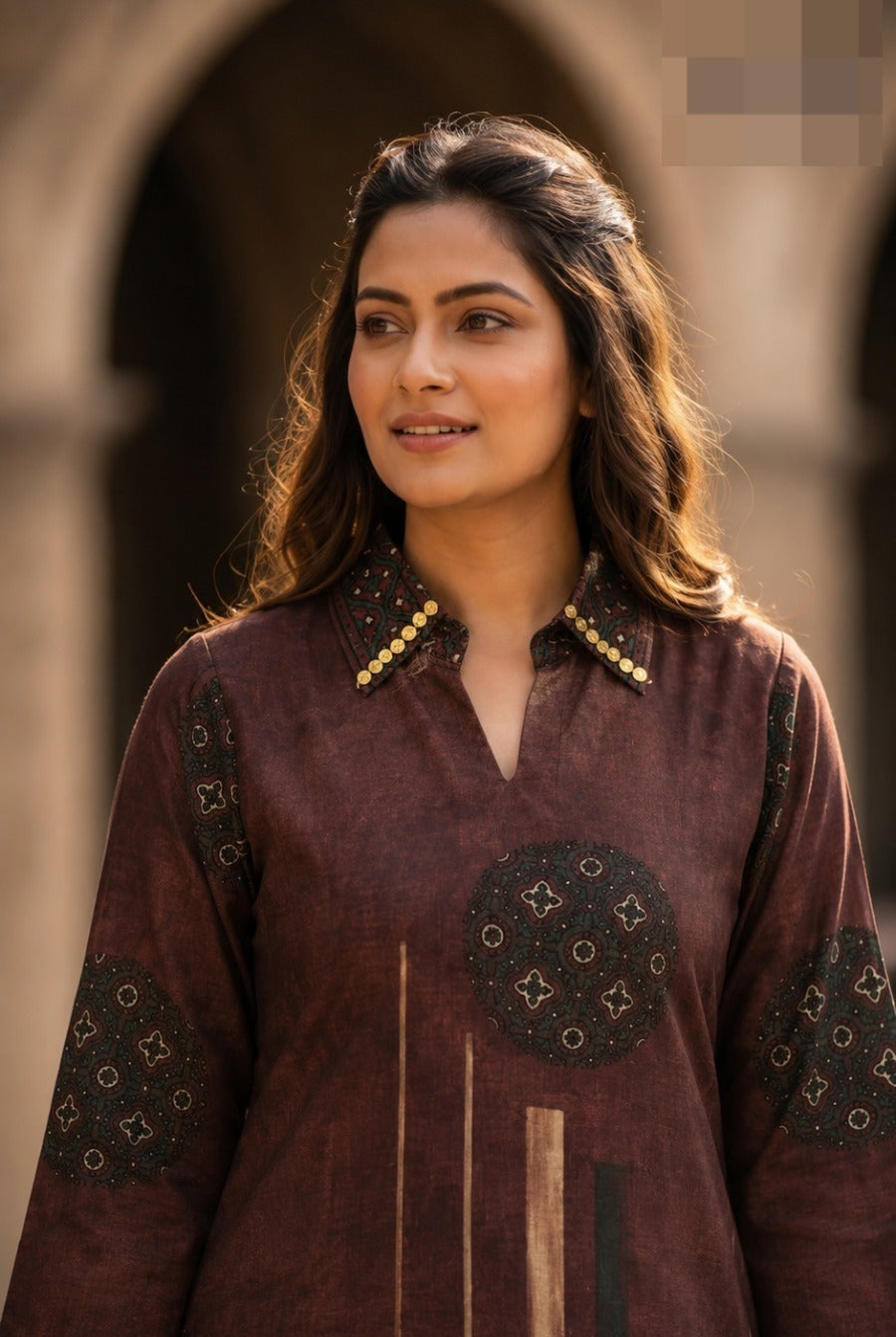 Pure Mul silk wine co ord