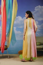 Super pretty multicoloured shiffon dress