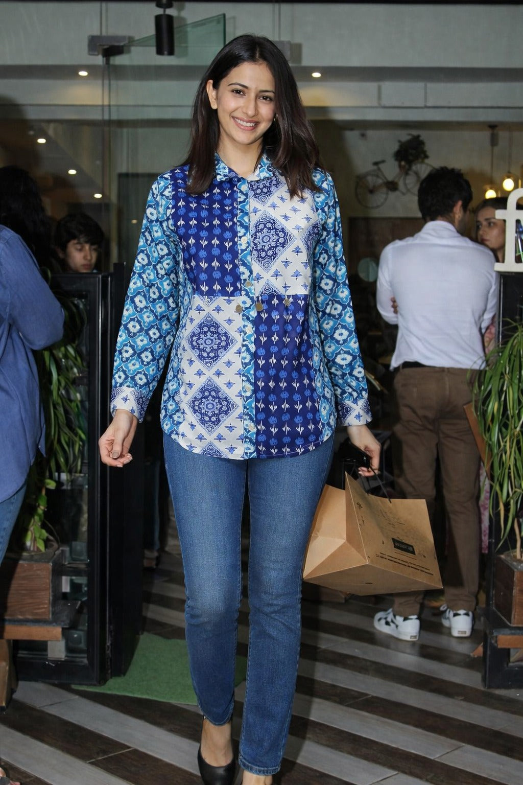 Designer cotton shirt pure original daboo handbock print