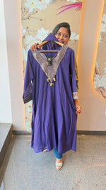 Super pretty purple with ghungro and brocade detailing