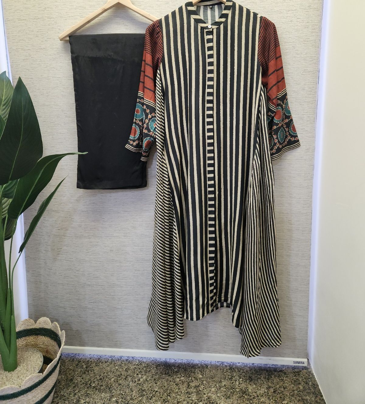 Premium Mul silk ajrakh kurta pant