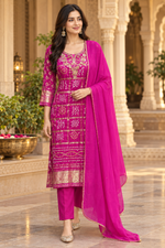 Premium silk ghatchola in Rani pink in pure bandhani. Dispatching by Saturday