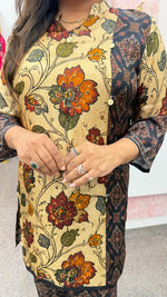 Pure crepe silk Kalamkari co ord set