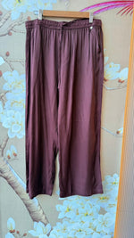 Premium crepe silk digital printed suit set in brown