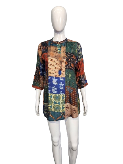 Rayon Multi colour short top